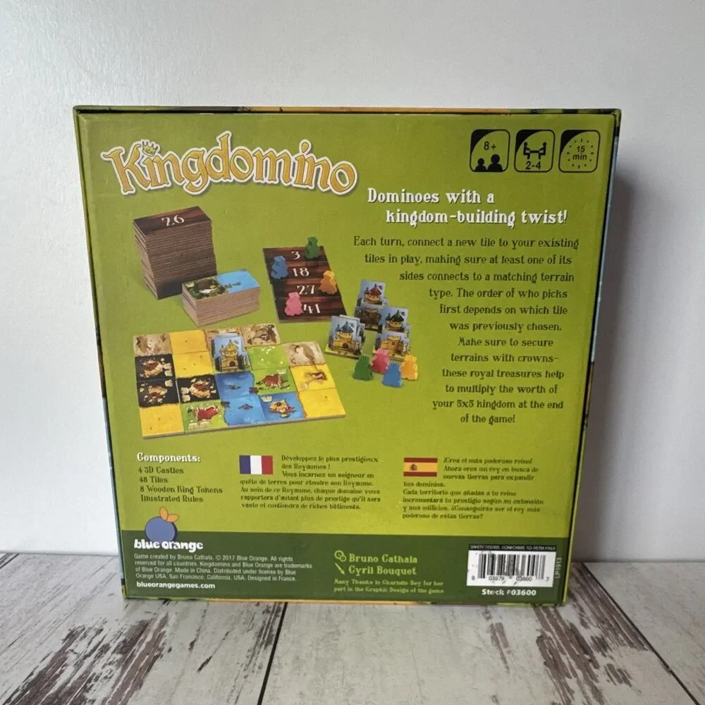 Blue Orange Kingdomino Kingdom-Building Board Game 2-4P Ages 8+ 2017 Award